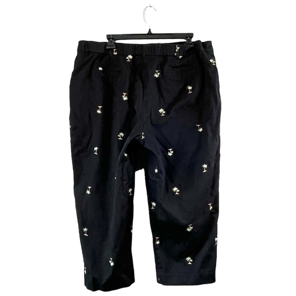 Women’s Black Embroidered JM Collection Slacks 18 - Picture 2 of 6